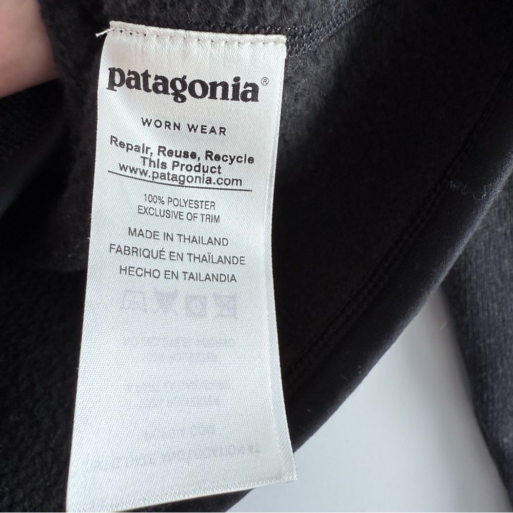 Patagonia Women's Better Sweater 1/4-Zip Fleece Black S Small 25617 Sweatshirt - Picture 9 of 13